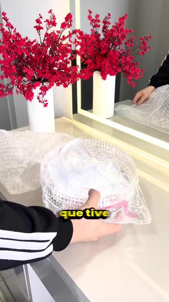 Organizador de maquiagem Giratório 360º Acrílico Suporte de Cosméticos
