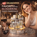 Organizador de maquiagem Giratório 360º Acrílico Suporte de Cosméticos